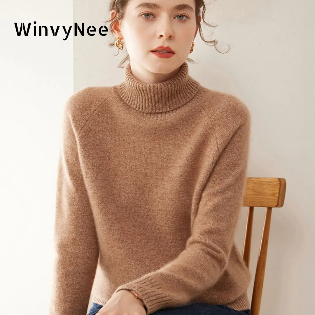 Cashmere Sweater Formal - WinvyNee Kasjmier Trui Vrouwen Lange Mouw