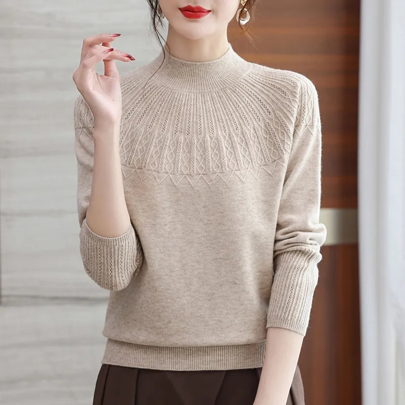 Cashmere Sweater Formal - Nieuwe dameskleding voor herfst/winter 2026 100%