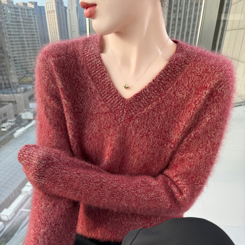 Cashmere Sweater Formal - Herfst en winter nieuwe gekleurde garen