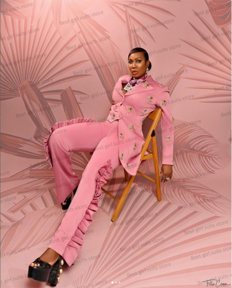Roze Bruiloft Damespak Set Bla - Women'S Formal Wear For A Wedding Guest recensie en prijs