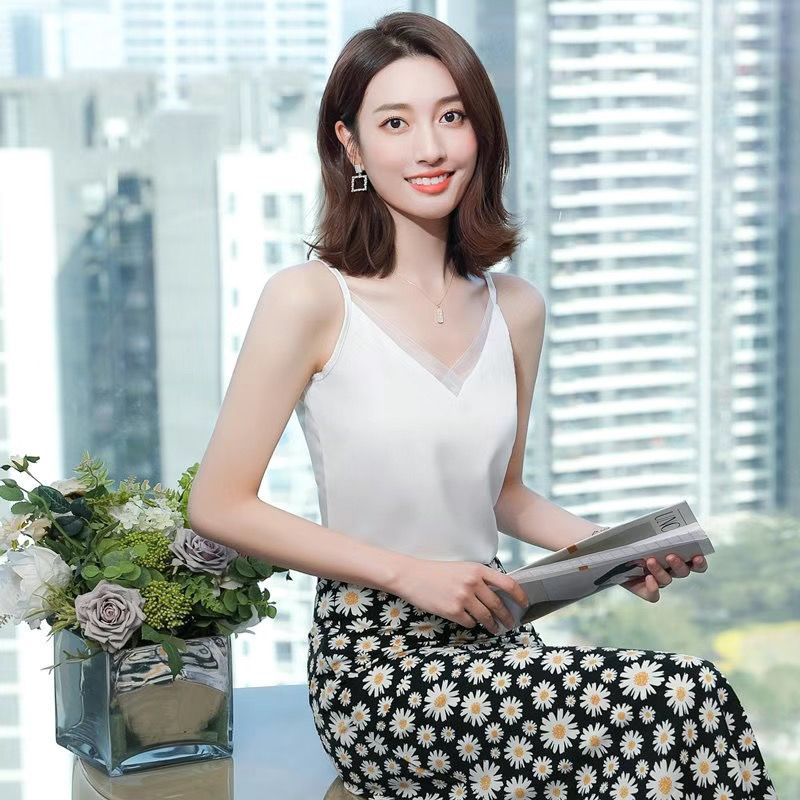 Nieuwe stijl ijszijde camisole - Women Formal Office Wear Tops recensie en prijs