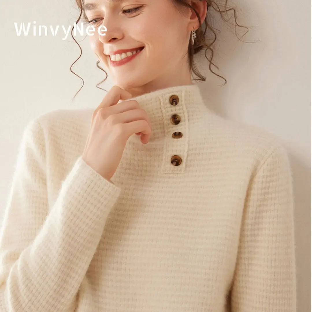 WinvyNee Dames Kasjmierwollen  - Cashmere Sweater Formal recensie en prijs