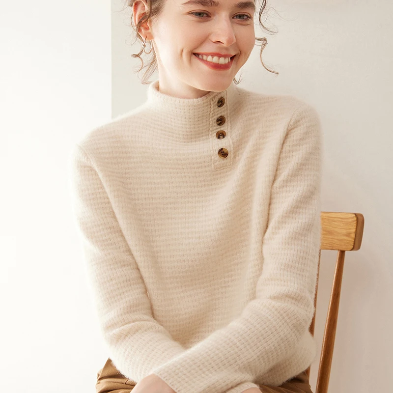 WinvyNee Dames Kasjmierwollen  - Cashmere Sweater Formal recensie en prijs