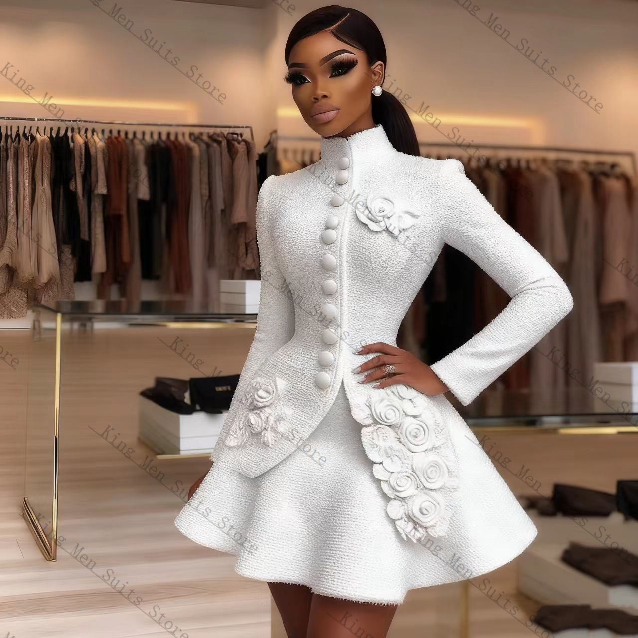 Luxe Witte Vrouwen Pak Set 2 S - Women'S Formal Wear For A Wedding Guest recensie en prijs