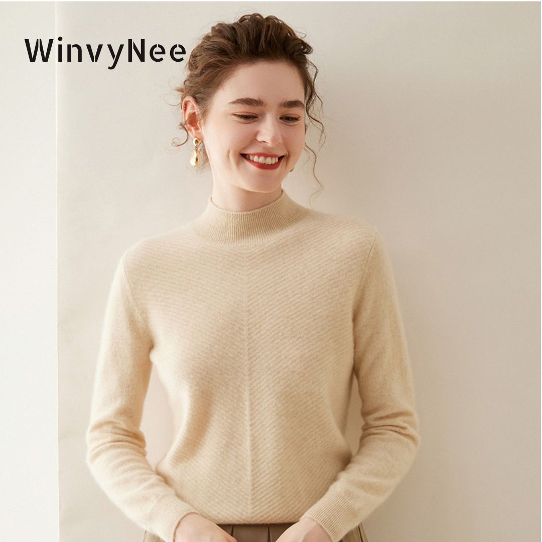 WinvyNee Vrouwen Trui Kasjmier - Cashmere Sweater Formal recensie en prijs