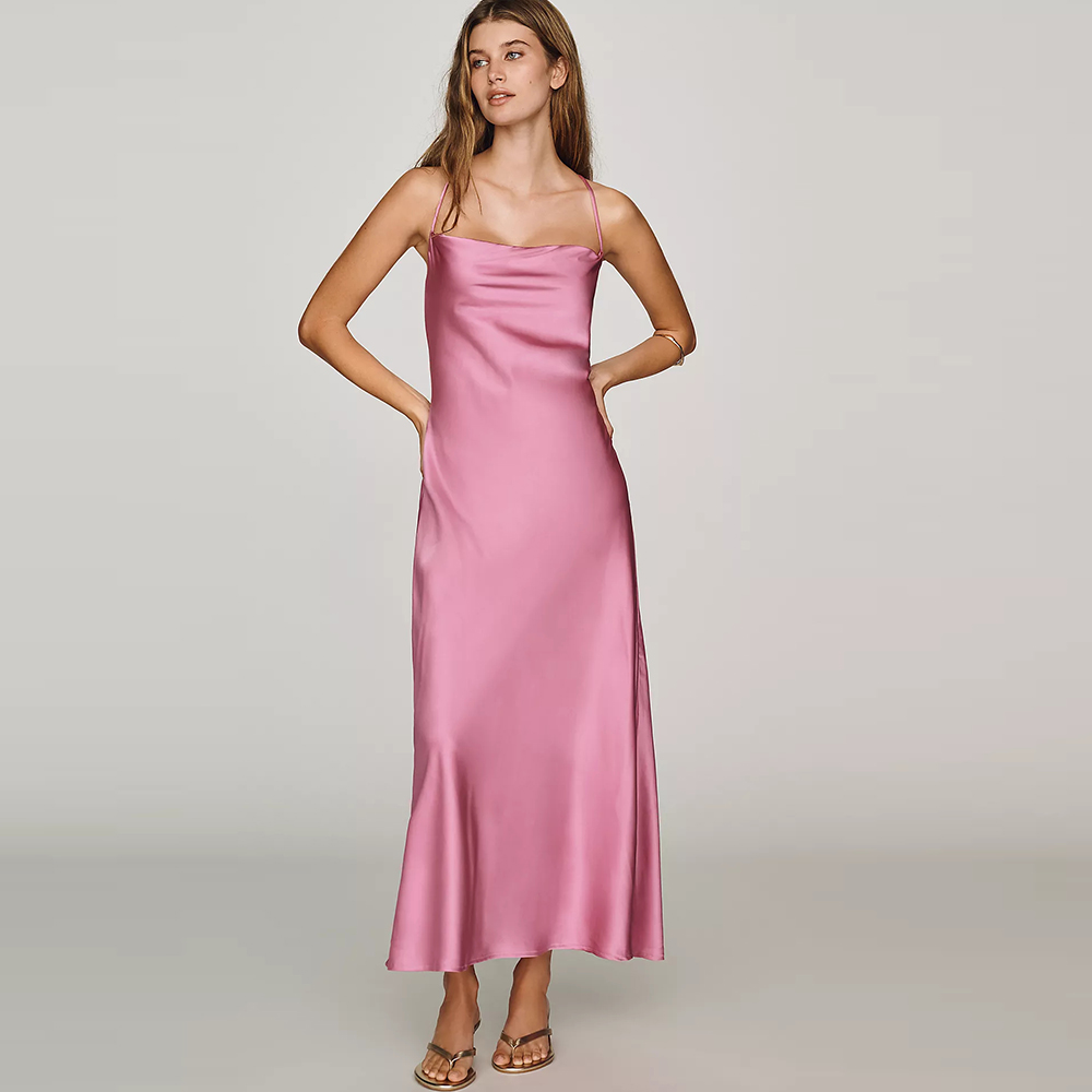 Avondjurken Satijnen Sjaal Mid - Women'S Formal Wear For A Wedding Guest recensie en prijs