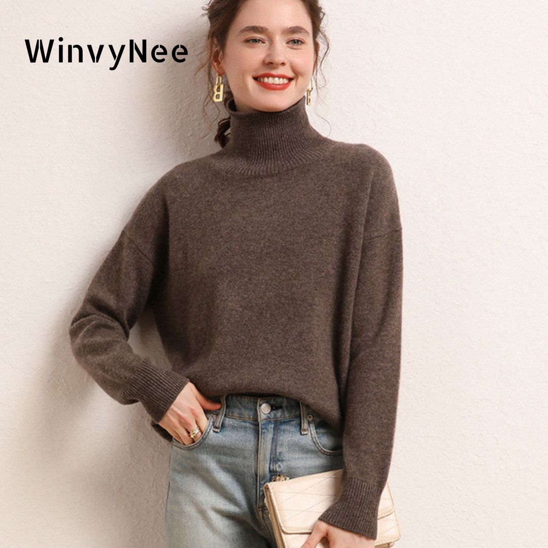 WinvyNee Vrouwen Kasjmier Wol  - Cashmere Sweater Formal recensie en prijs