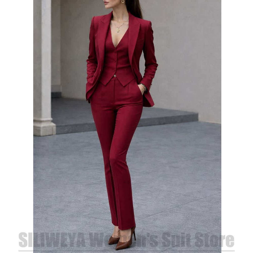 Dames 3-delige pakset Blazer V - Women'S Formal Wear Pants Suit recensie en prijs