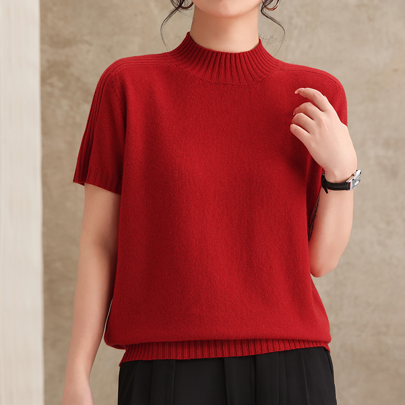 Gebreide trui met korte mouwen - Cashmere Sweater Formal recensie en prijs